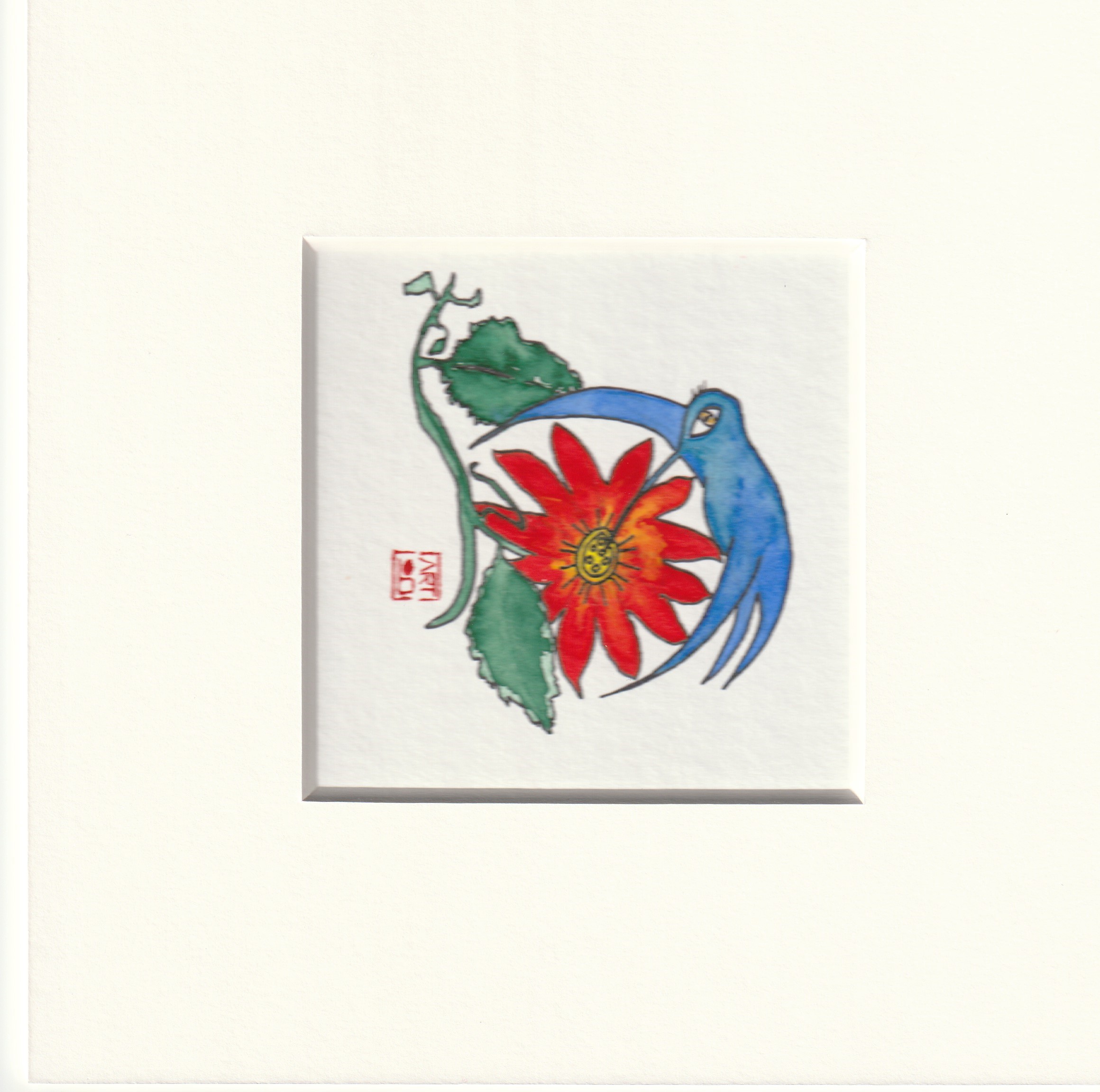 boART Original Kunstwerk "red star" – Bild 2