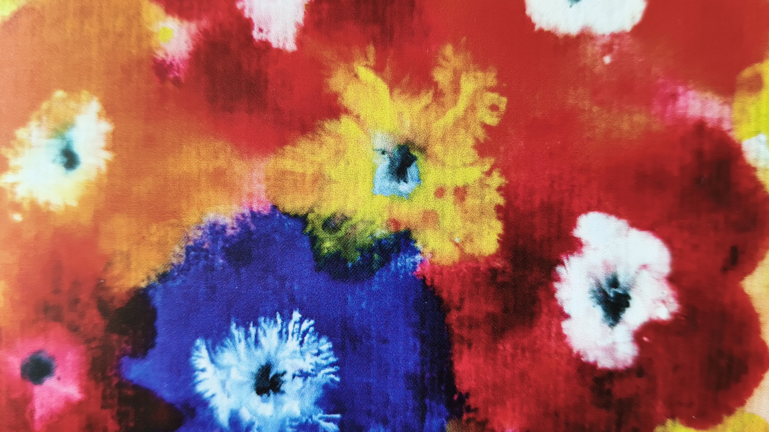Farbenprächtige Blüten und fließende Tusche in zeitgenössischer Kunst von Barbara Ossberger