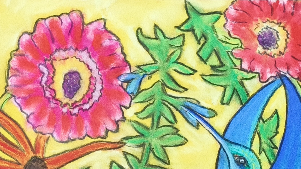 Blüte im warmen Sommerlicht als Symbol für Vergänglichkeit und Schönheit in der Kunst von Barbara Ossberger